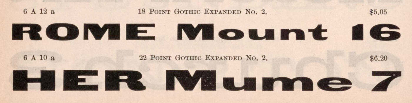 James Conner’s Sons 1891 specimen detail